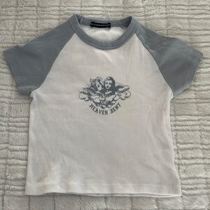 Brandy Melville Crop “Heaven Sent” Tee